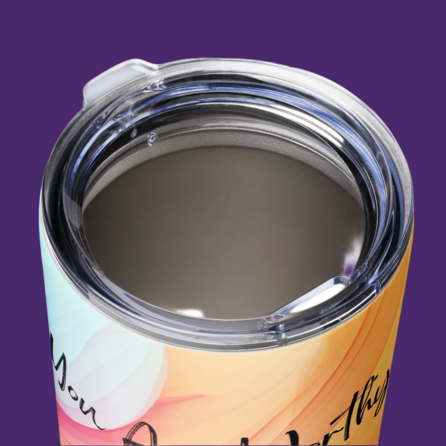 You Are Worthy | Tapered stainless steel tumbler -20oz